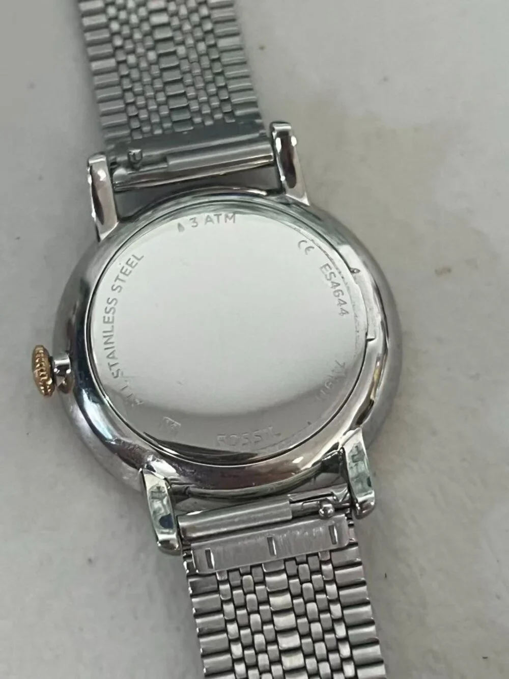 Fossil ES4644 Neely Minimalist Ladies Mesh Stainless Steel Quartz Watch